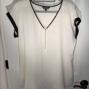 Express silk-like top